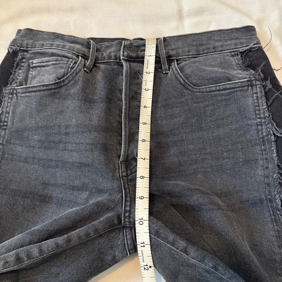 3x1 Made Here Jeans Size 28 in Black Wash ~ Frayed Side Trim Ankle Straight Leg - Picture 5 of 9